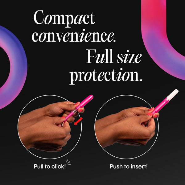 U by Kotex Click Compact Tampons, Super Plus, Unscented, 32 Count