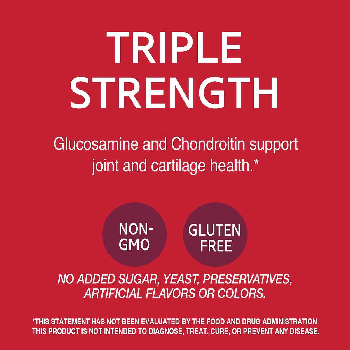 21st Century Glucosamine Chondroitin Triple Strength 750mg/600mg, 60 Count