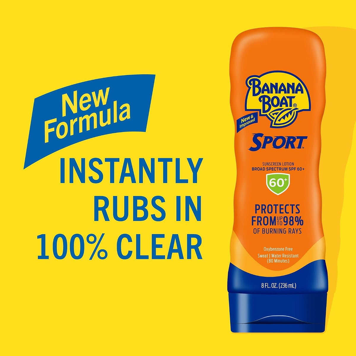 Banana Boat Sport SPF 60+ Sunscreen Lotion, 8 Fl Oz