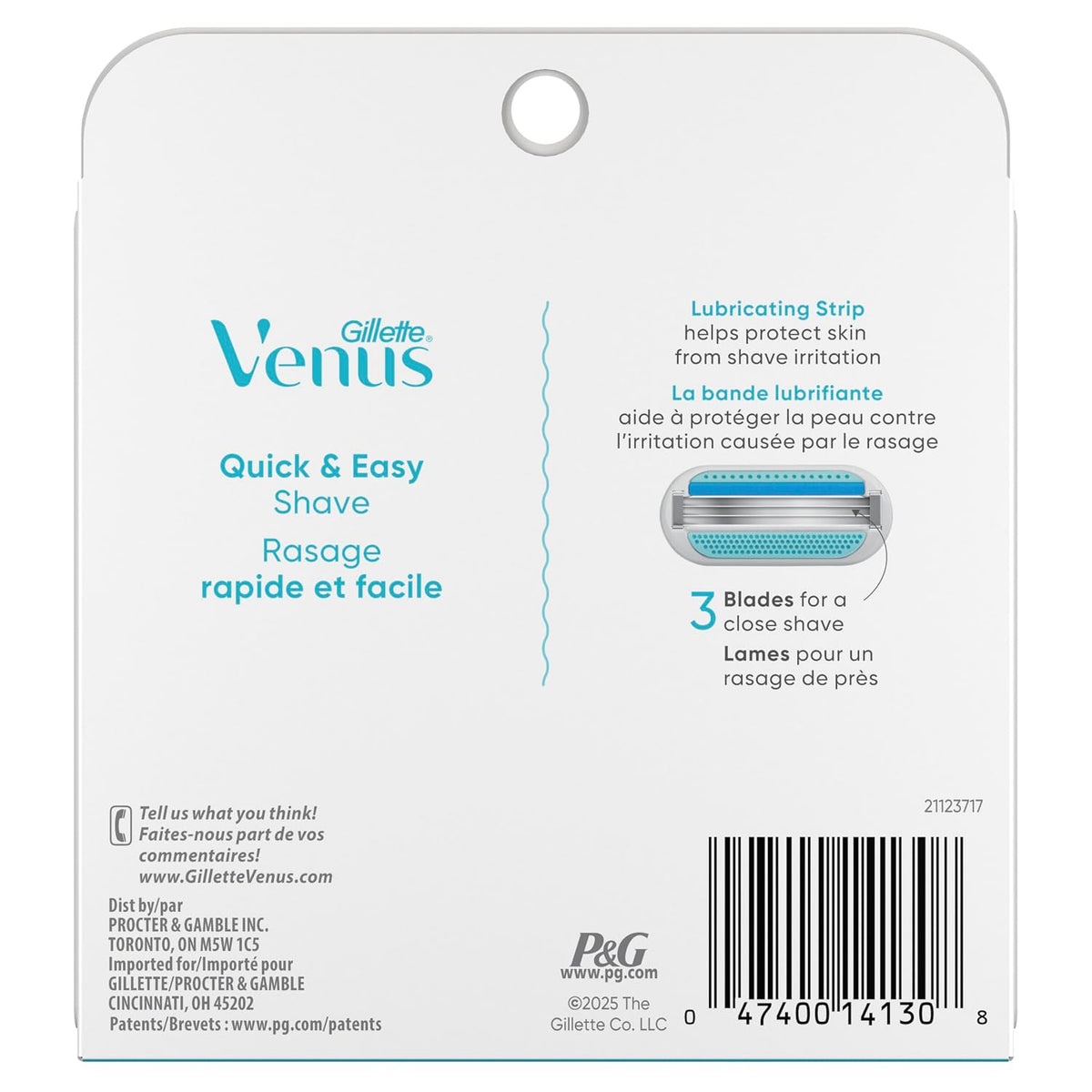 Gillette Venus Smooth Womens Razor Blade Refills, 8 Count, Lubracated to Protect the Skin from Irritation