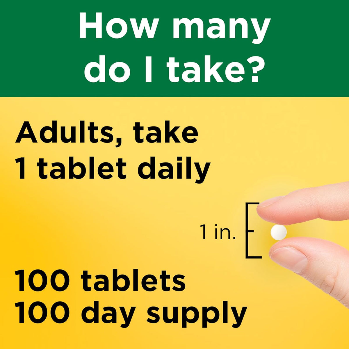 Nature Made Vitamin B1 100mg Tablets, 100 Tablets