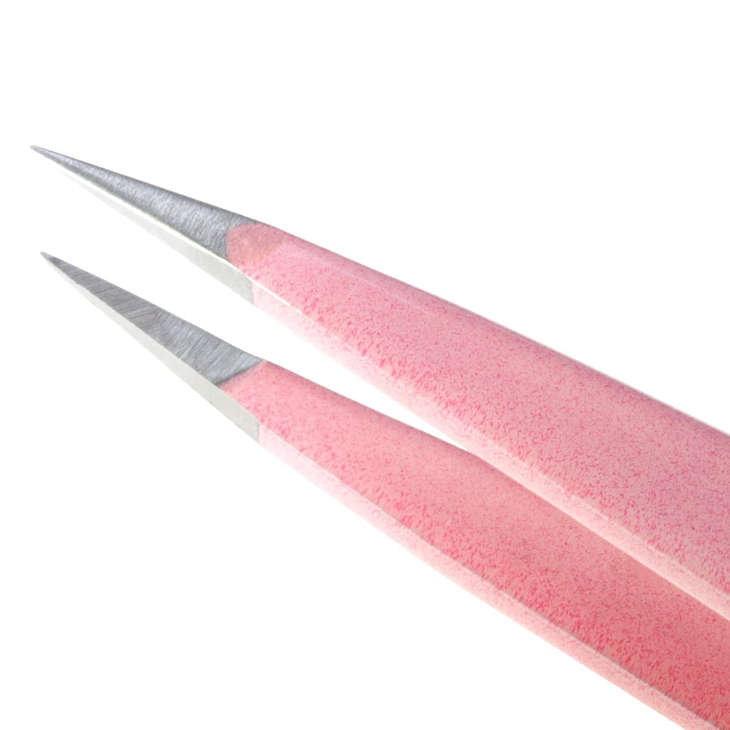 Tweezerman Petite Tweeze Set for Eyebrows with Case Tea Rose