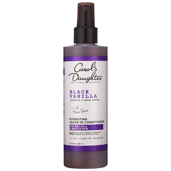 Carol's Daughter Black Vanilla Leave In Conditioner for Curly, Wavy or Natural Hair, Moisturizing Hair Care for Dry, Dull or Brittle Split Ends, 8 Fl