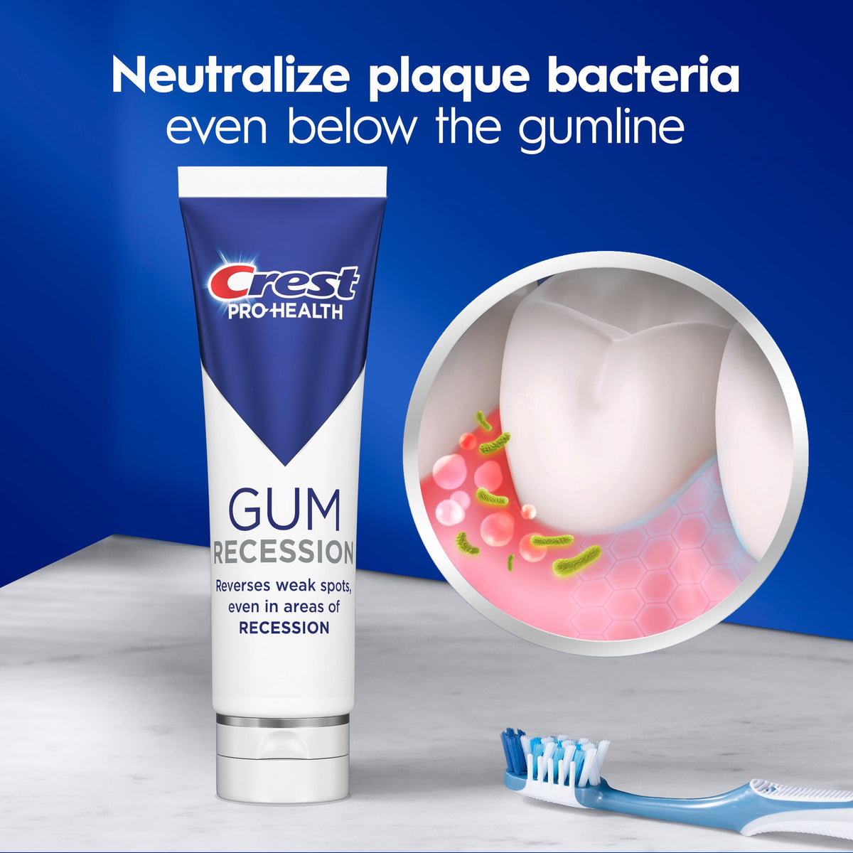 Crest Toothpaste, Pro-Health Gum Rescue Toothpaste 4.6 oz - Anticavity, Antibacterial Fluoride Toothpaste, Clinically Proven, Gum Protection Even