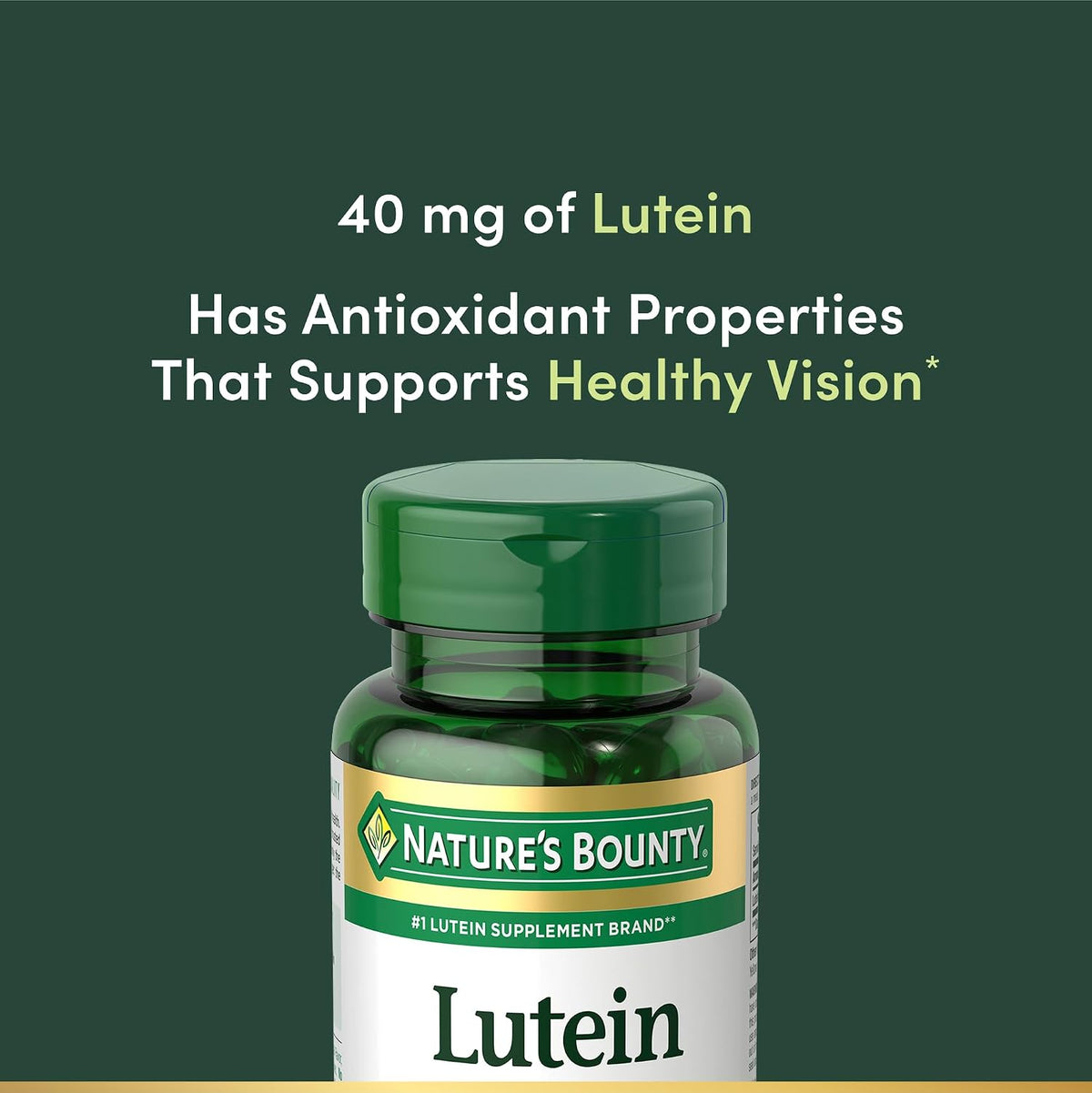 Nature's Bounty Lutein 40 mg, 30 Softgels