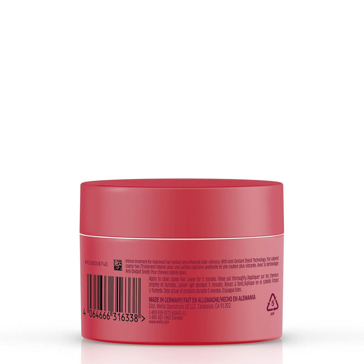 Wella Invigo Brilliance Haarmaske für kräftiges Haar, 5.07 oz