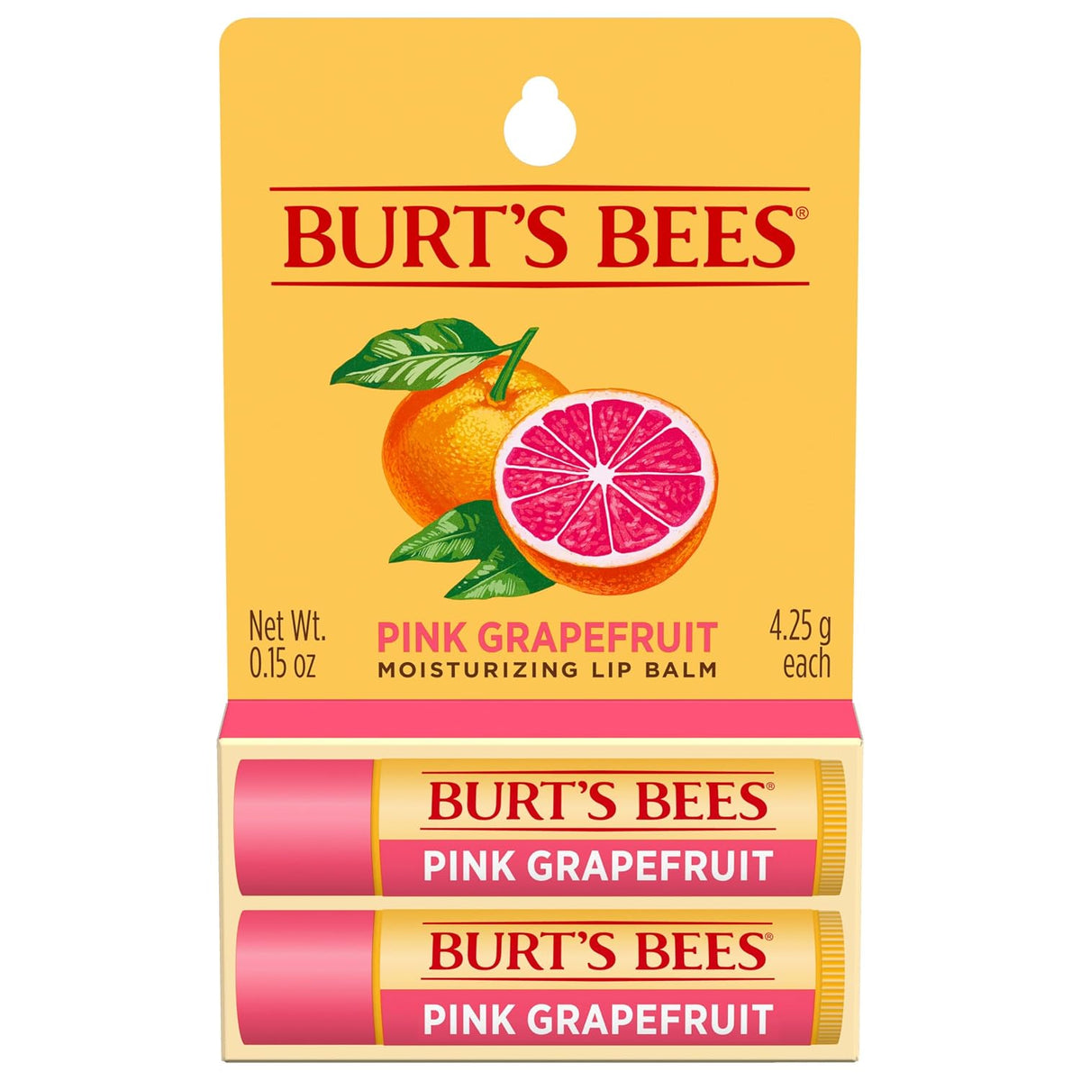 Burt's Bees Medicated Lip Balm, 0.15 oz., 2 Tubes