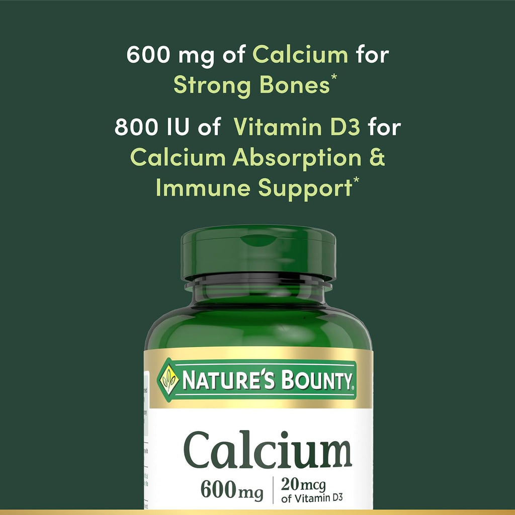 Nature's Bounty Calcium Carbonate & Vitamin D, 250 Tablets