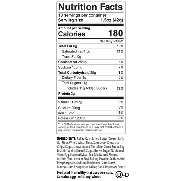 Munchkin Milkmakers Lactation Cookie Bites, Oatmeal Chocolate Chip
