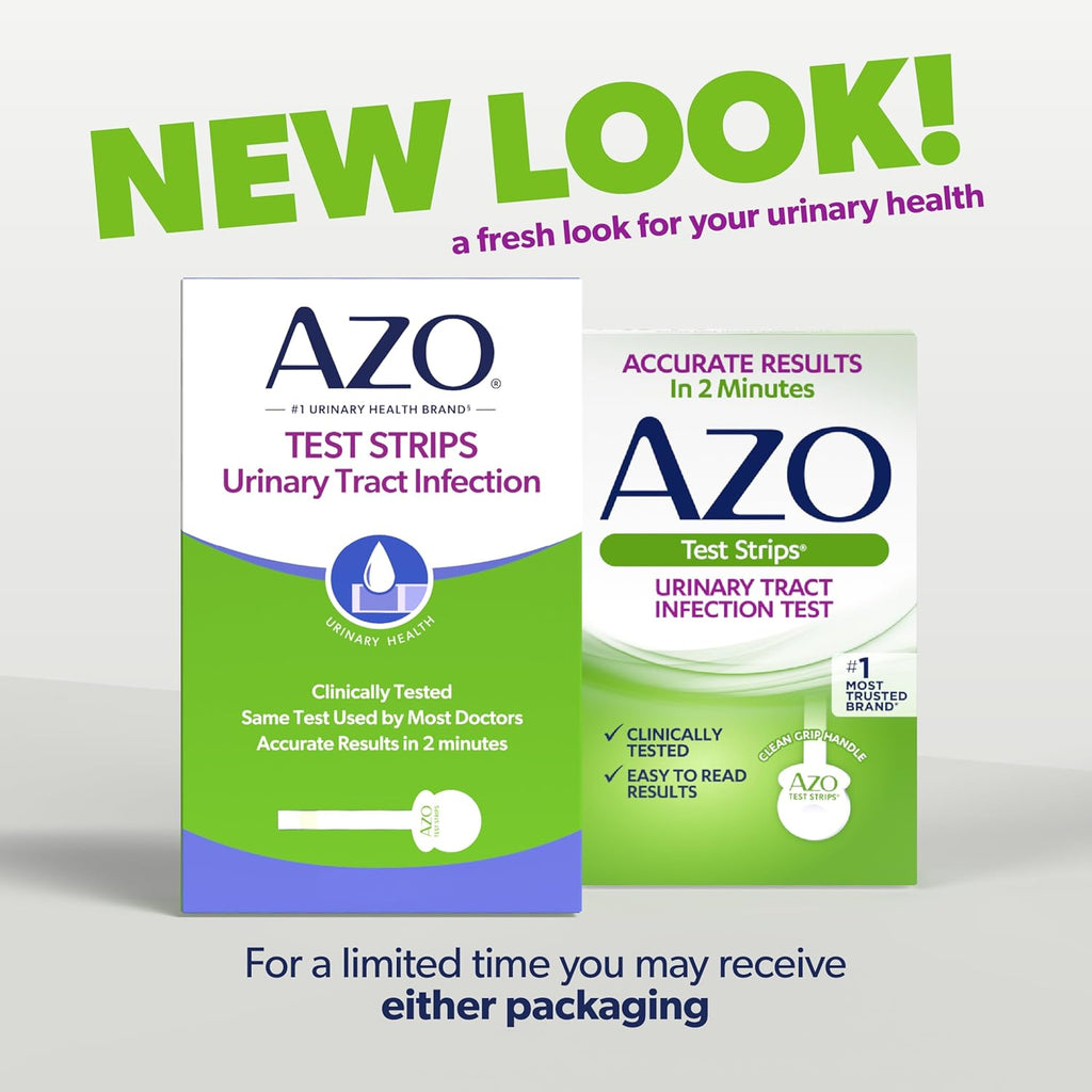 AZO Urinary Tract Infection (UTI) Test Strips, Results in 2 Mins, 3 Count
