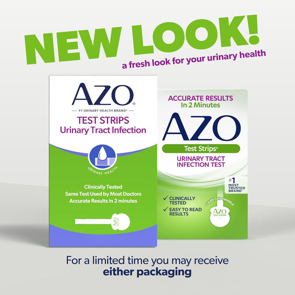 AZO Urinary Tract Infection (UTI) Test Strips, Results in 2 Mins, 3 Count