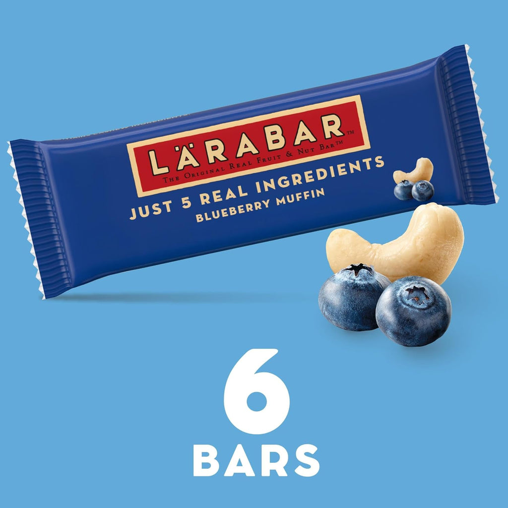 Larabar Blueberry Muffin, Fruit & Nut Bars, 6 ct, 9.6 oz