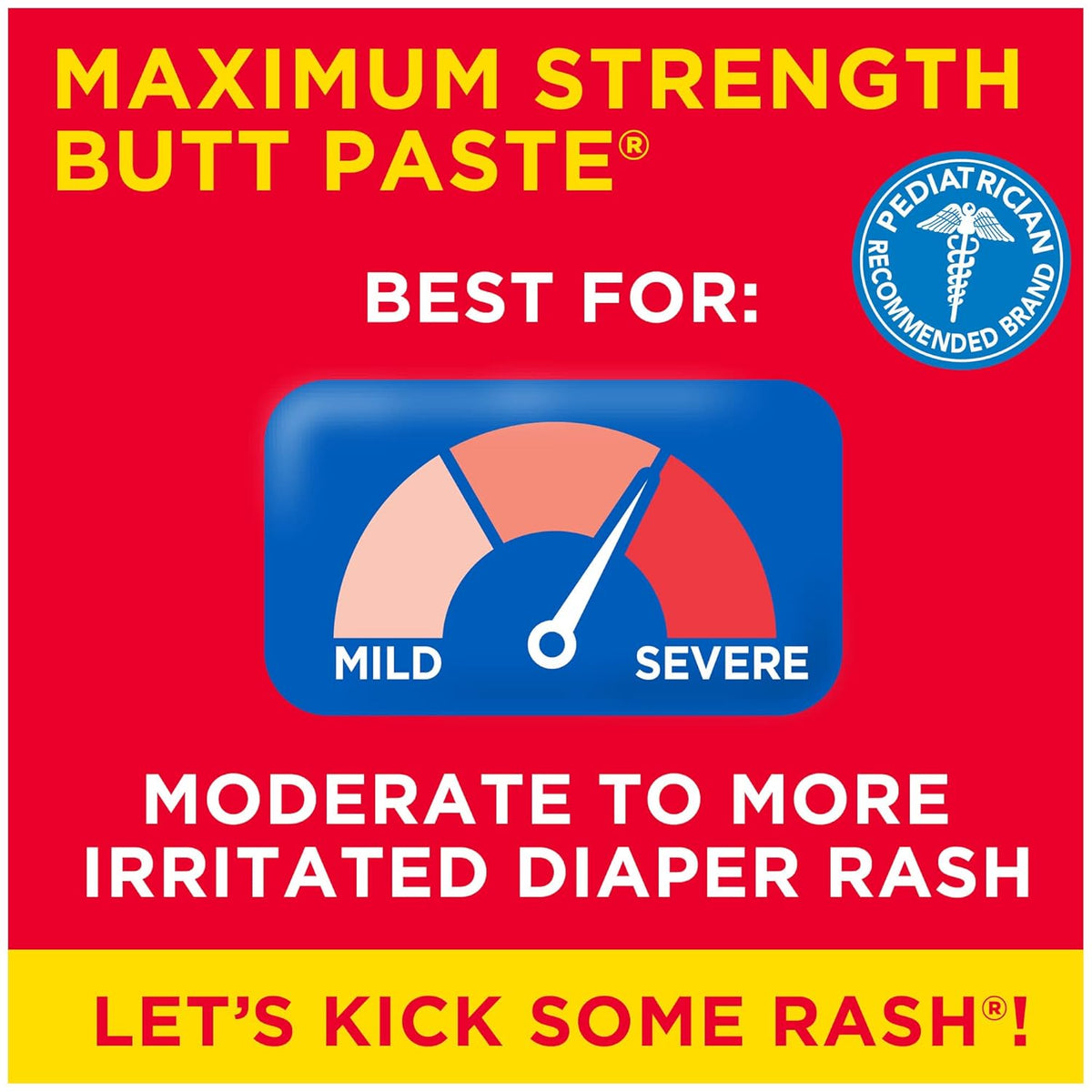 Boudreaux’s Butt Paste Maximum Strength Diaper Rash Cream, 2 Oz