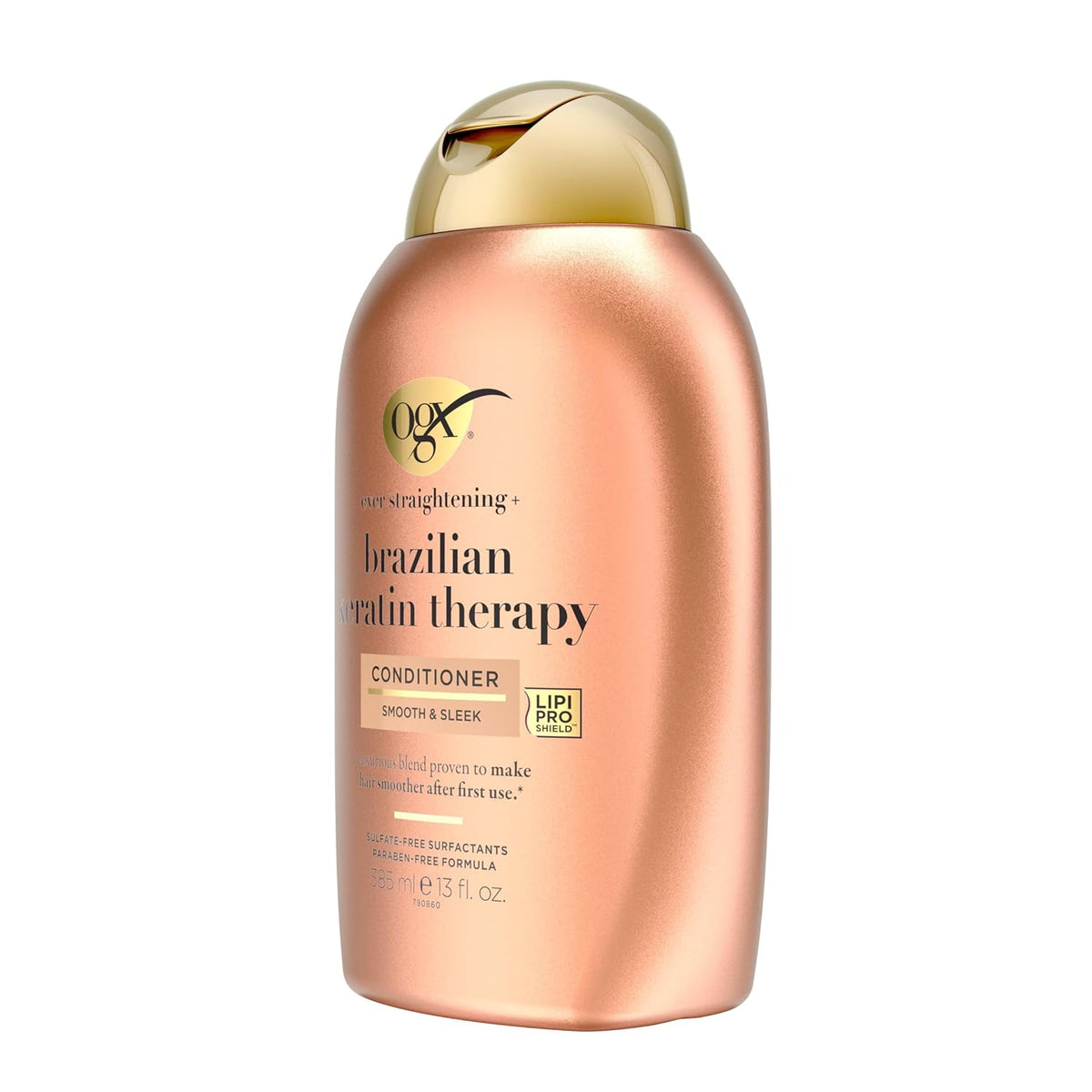 OGX Ever Straightening + Brazilian Keratin Therapy Hair-Smoothing Conditioner with Coconut Oil, Cocoa Butter & Avocado Oil, Paraben-Free, Sulfate-Free