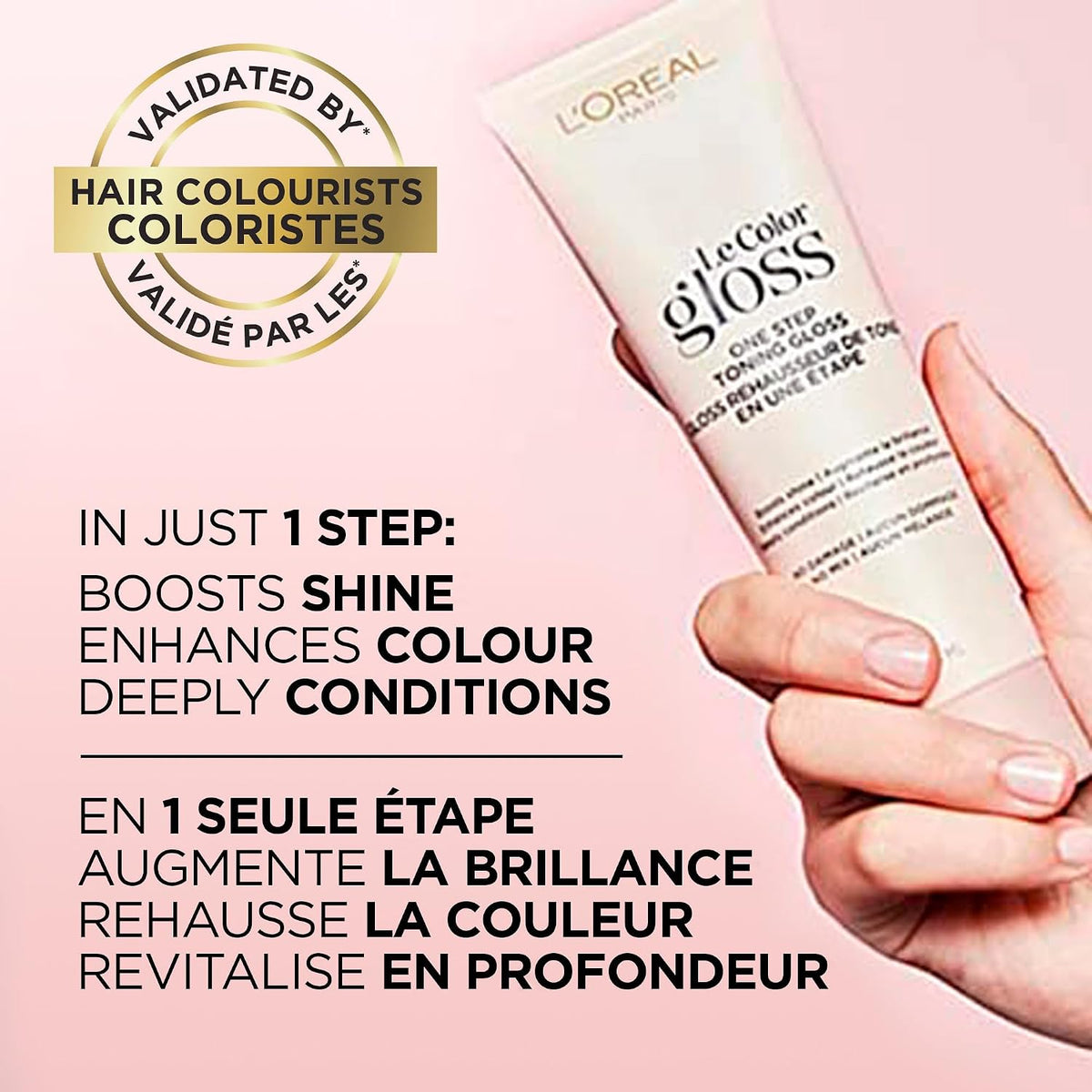 L’Oreal Paris Le Color One Step Hair Toning Gloss, Cool Blonde, 4 Ounce
