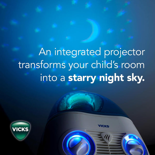 Vicks Starry Night Filtered Cool Mist Humidifier, Medium to Large Rooms