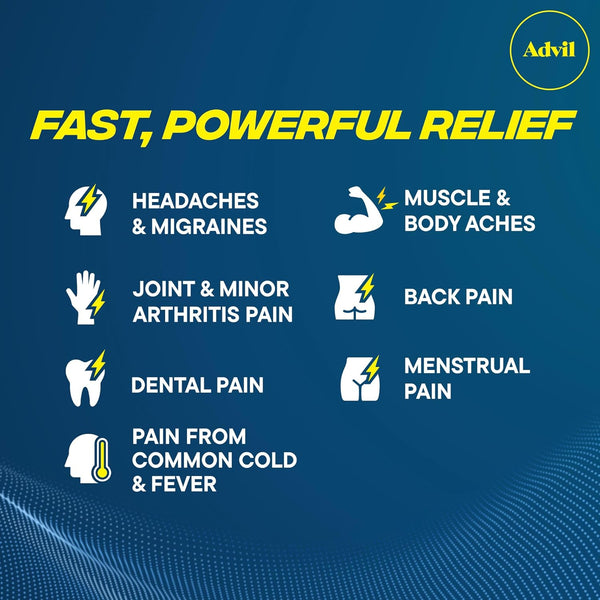 Advil Liqui-Gels, Ibuprofen 200mg, Pain Relief, 20 Capsules