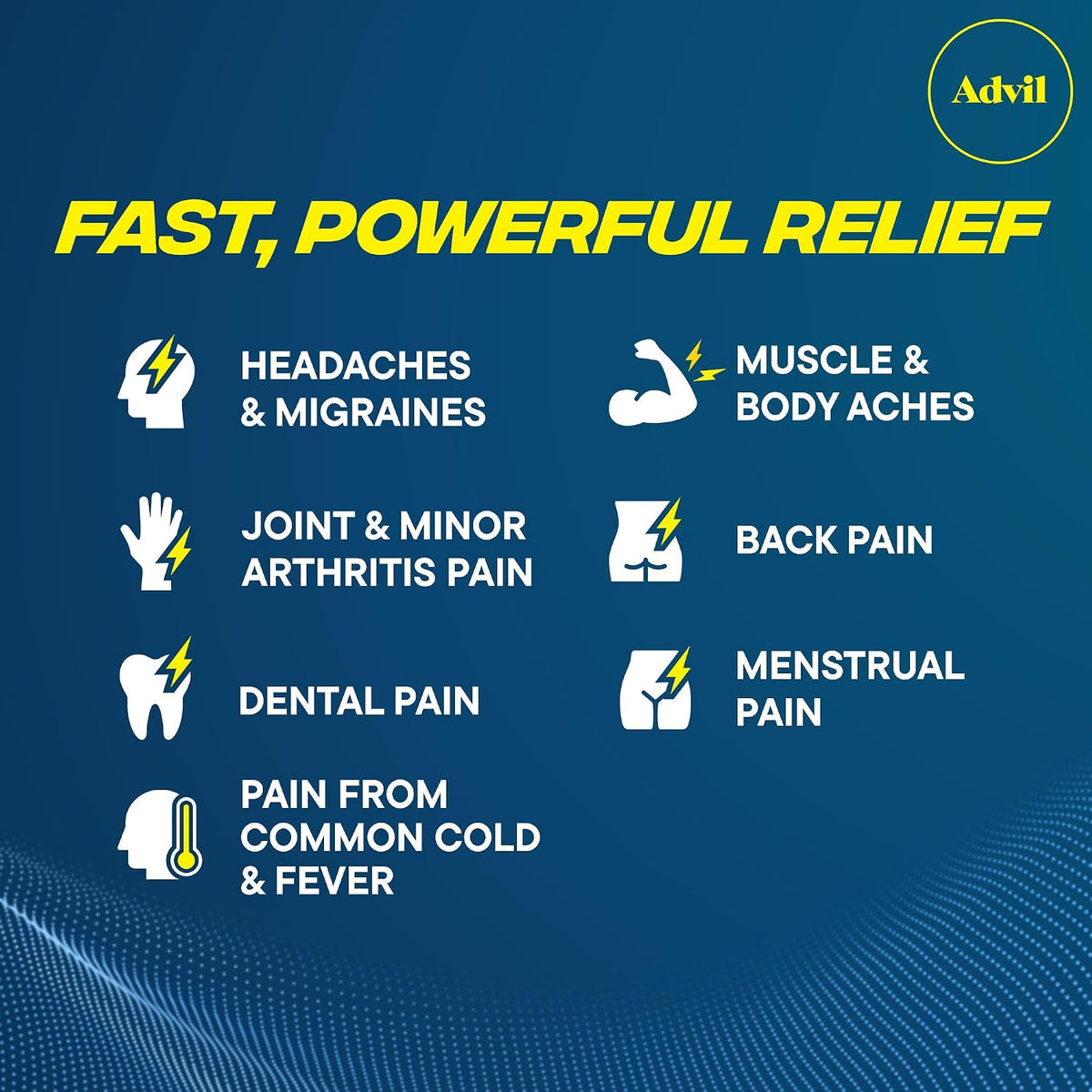 Advil Pain Reliever and Fever Reducer, Pain Relief Medicine with Ibuprofen 200mg for Joint Pain, Muscle Ache and Minor Arthritis Pain Relief