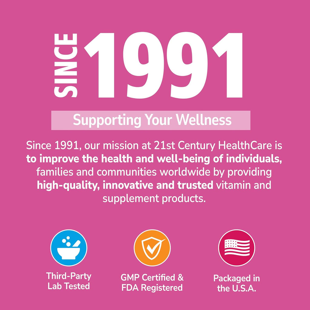 21st Century Calcium 600 mg Plus D3 Tablets, 400 Count