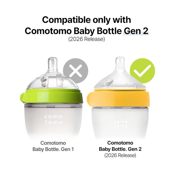 Comotomo (Gen 2) Silikon-Ersatzsauger, Variable Flow Y-Cut, 2 Stk.