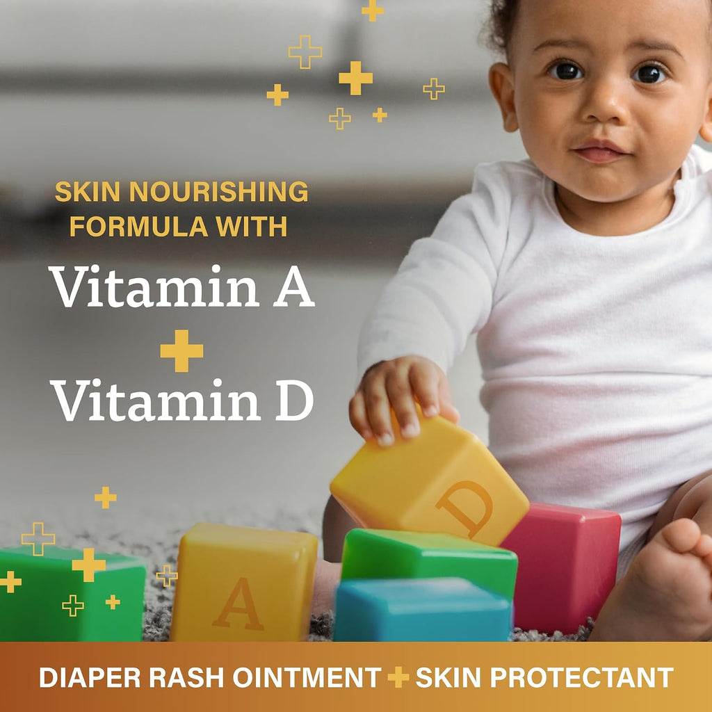 A+D Prevent + Heal Diaper Rash Ointment, With Vitamins A & D - 16 oz