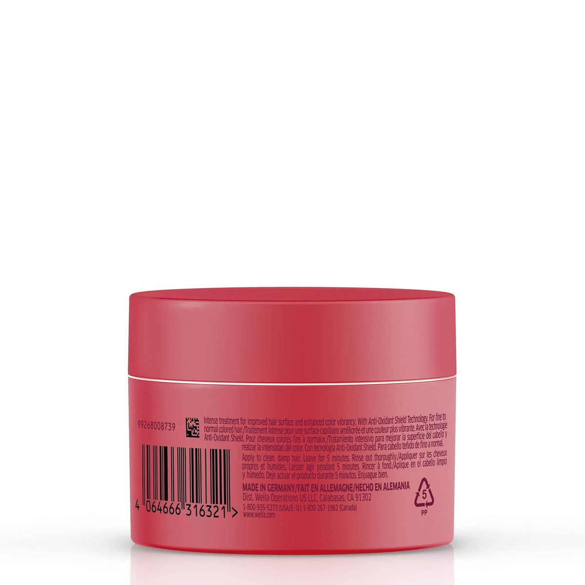 Wella Invigo Brilliance Maske für normales Haar, 5 oz