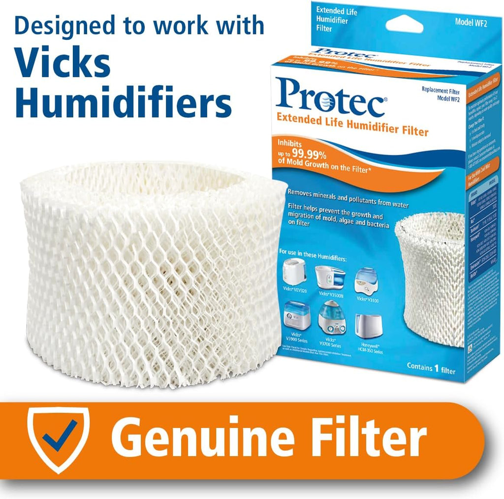 Protec Extended Life Humidifier Replacement Filter, 1 Count