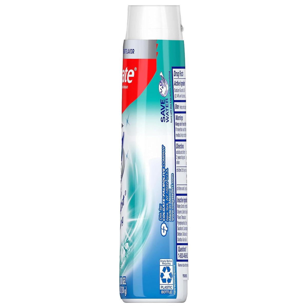 Colgate 2-in-1 Whitening Toothpaste Gel and Mouthwash, Icy Blast, 4.6 Oz