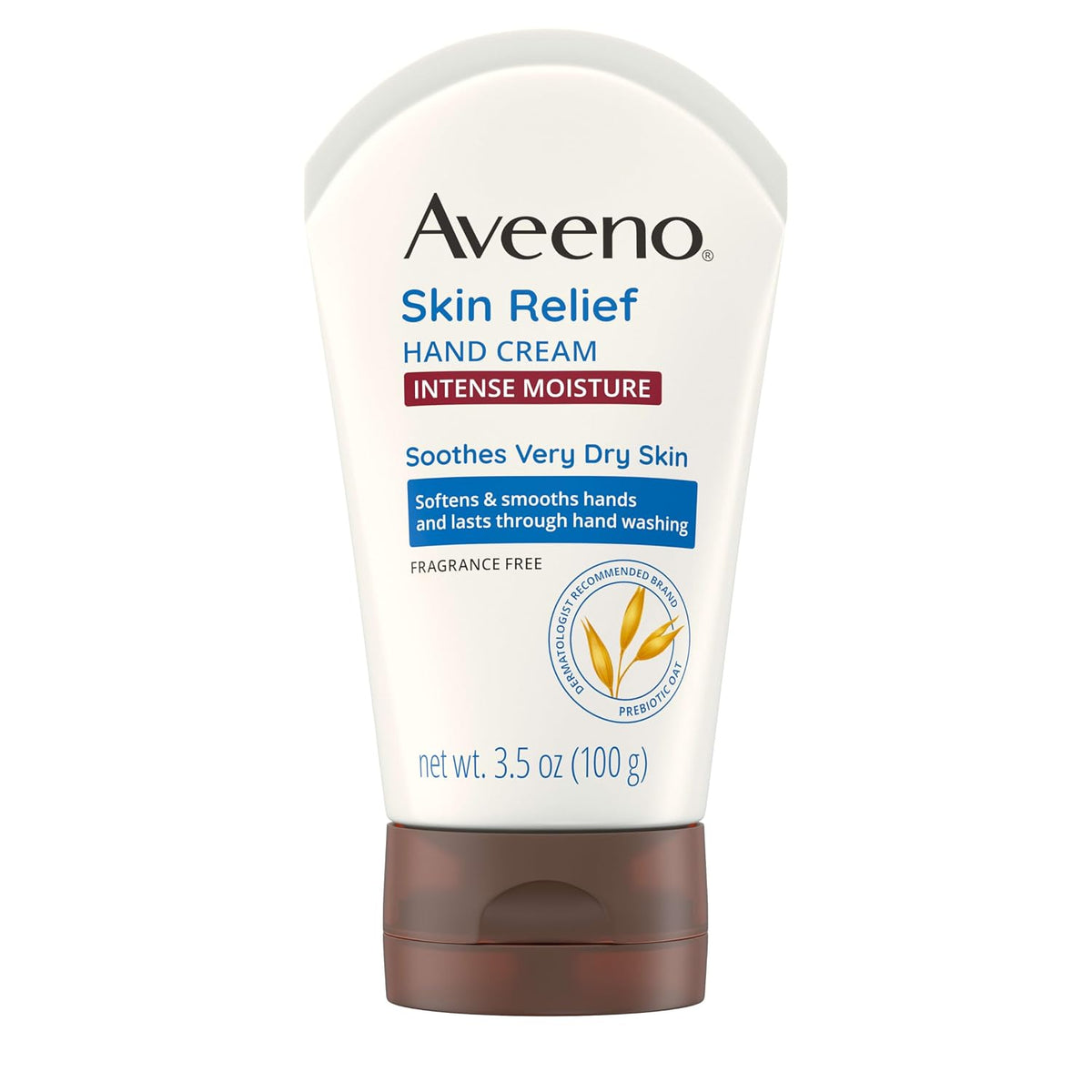 Aveeno Skin Relief Intense Moisture Hand Cream, Fragrance-Free, 3.5 oz