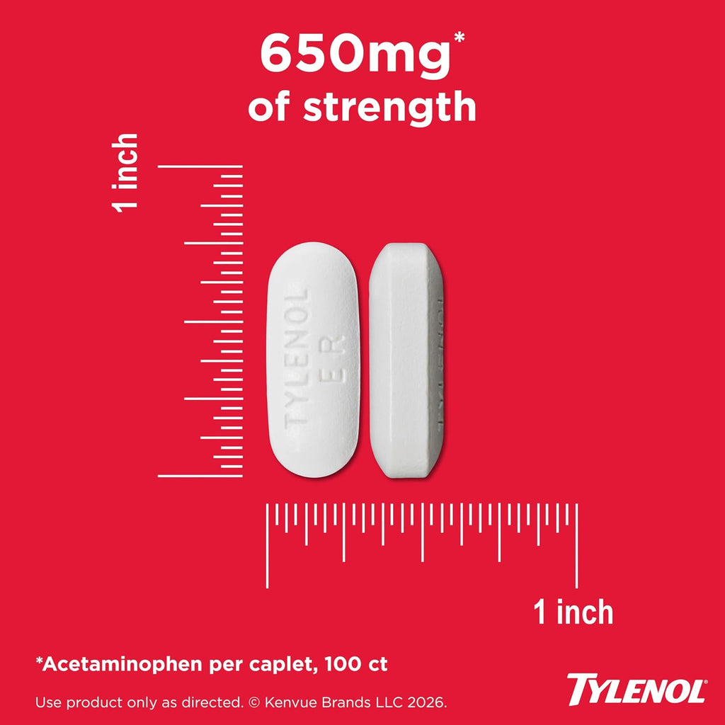 Tylenol 8-Hour Arthritis Pain Relief Tablets, 650 mg Acetaminophen, 24 ct