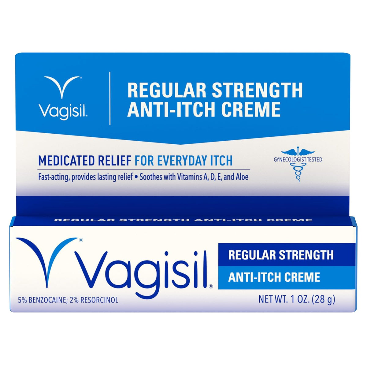 VAGISIL Regular Strength Feminine Anti-Itch Creme, 1 Oz (1 Pack)