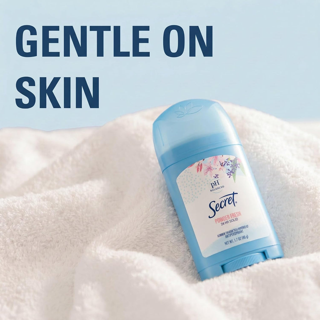 Secret Antiperspirant Deodorant for Women, Powder Fresh Scent, 1.7 oz