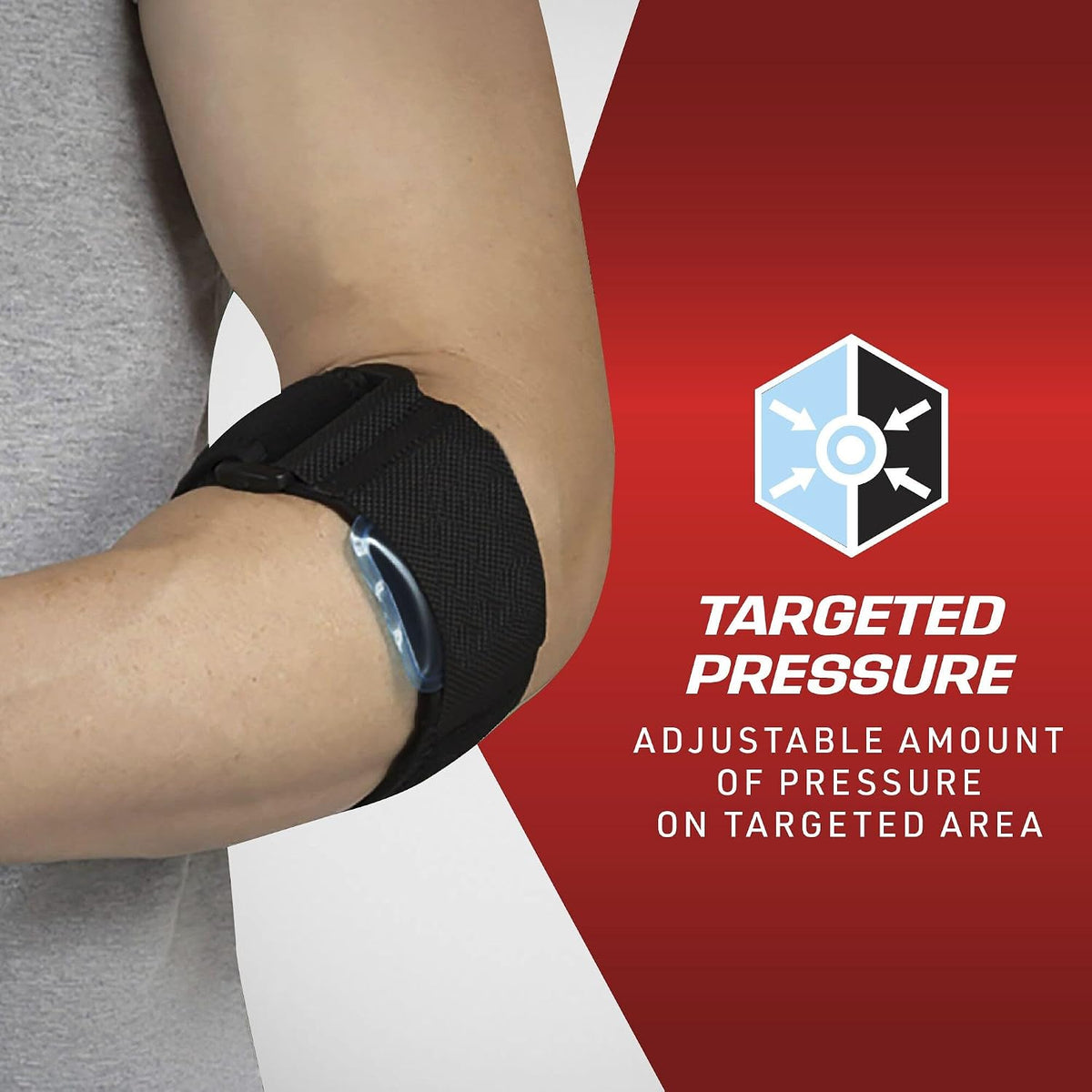 ACE Tennis Elbow Support, One Size, Adjustable, 1 Count