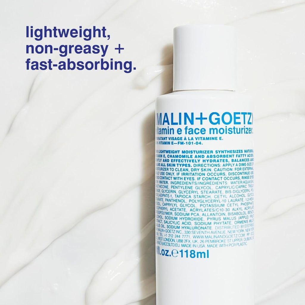 MALIN+GOETZ Vitamin E Face Moisturizer, Multi-Benefit Hydration