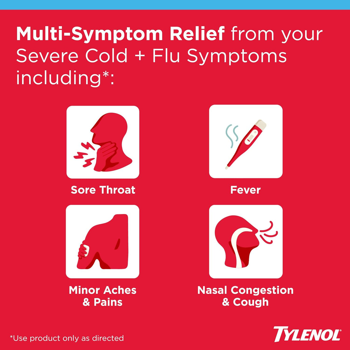 Tylenol Cold + Flu Severe Day & Night Caplets, Combo Pack, 24 Ct