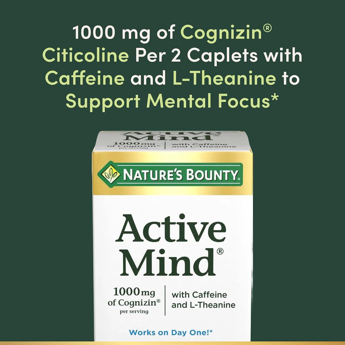 Nature's Bounty Active Mind, Supports Focus by Assisting with Attention