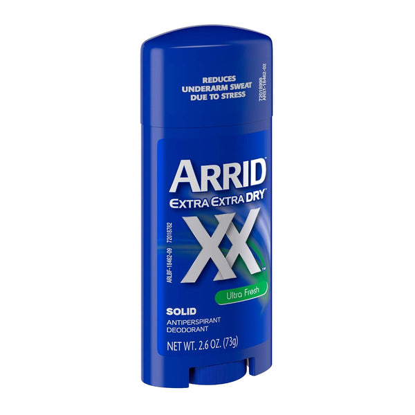 Arrid XX Extra Extra Dry Solid Antiperspirant Deodorant, Ultra Fresh, 2.6 oz.