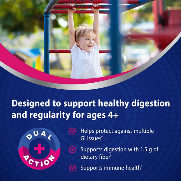 Florastor Kids Dual Action Probiotic Powder, 20 Easy-to-Mix Powder Sticks