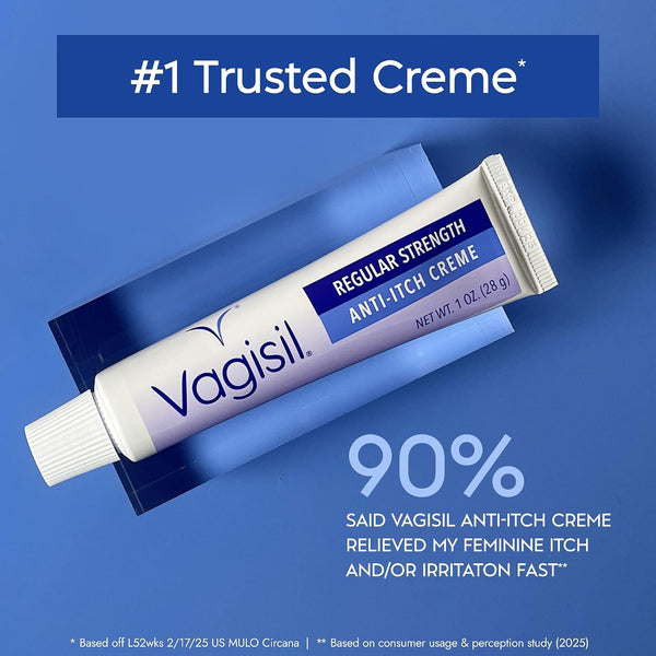 VAGISIL Regular Strength Feminine Anti-Itch Creme, 1 Oz (1 Pack)