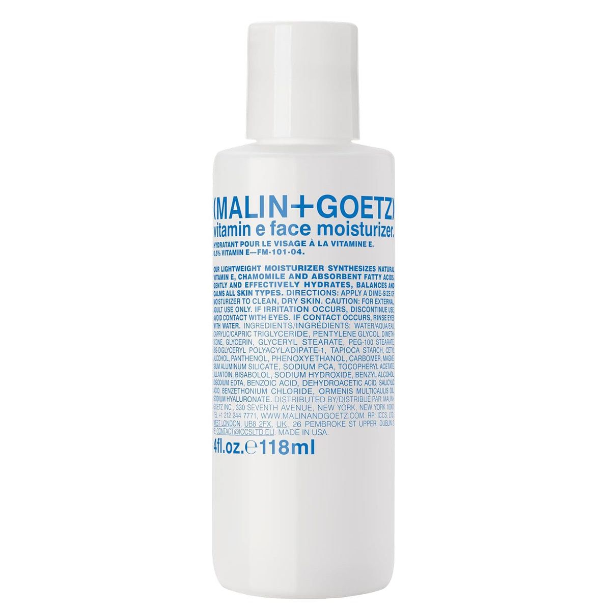 MALIN+GOETZ Vitamin E Face Moisturizer, Multi-Benefit Hydration