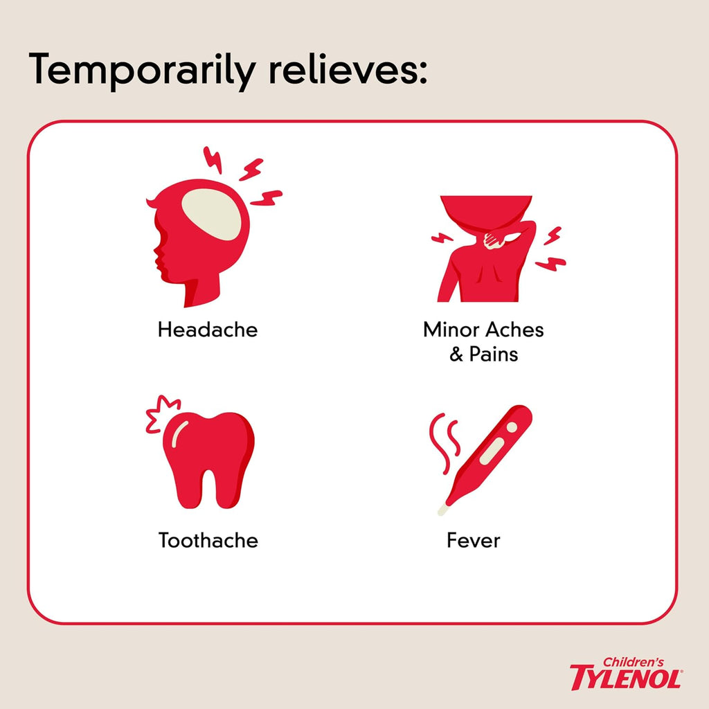 Children's Tylenol Oral Suspension, Acetaminophen, Cherry, 4 fl. oz