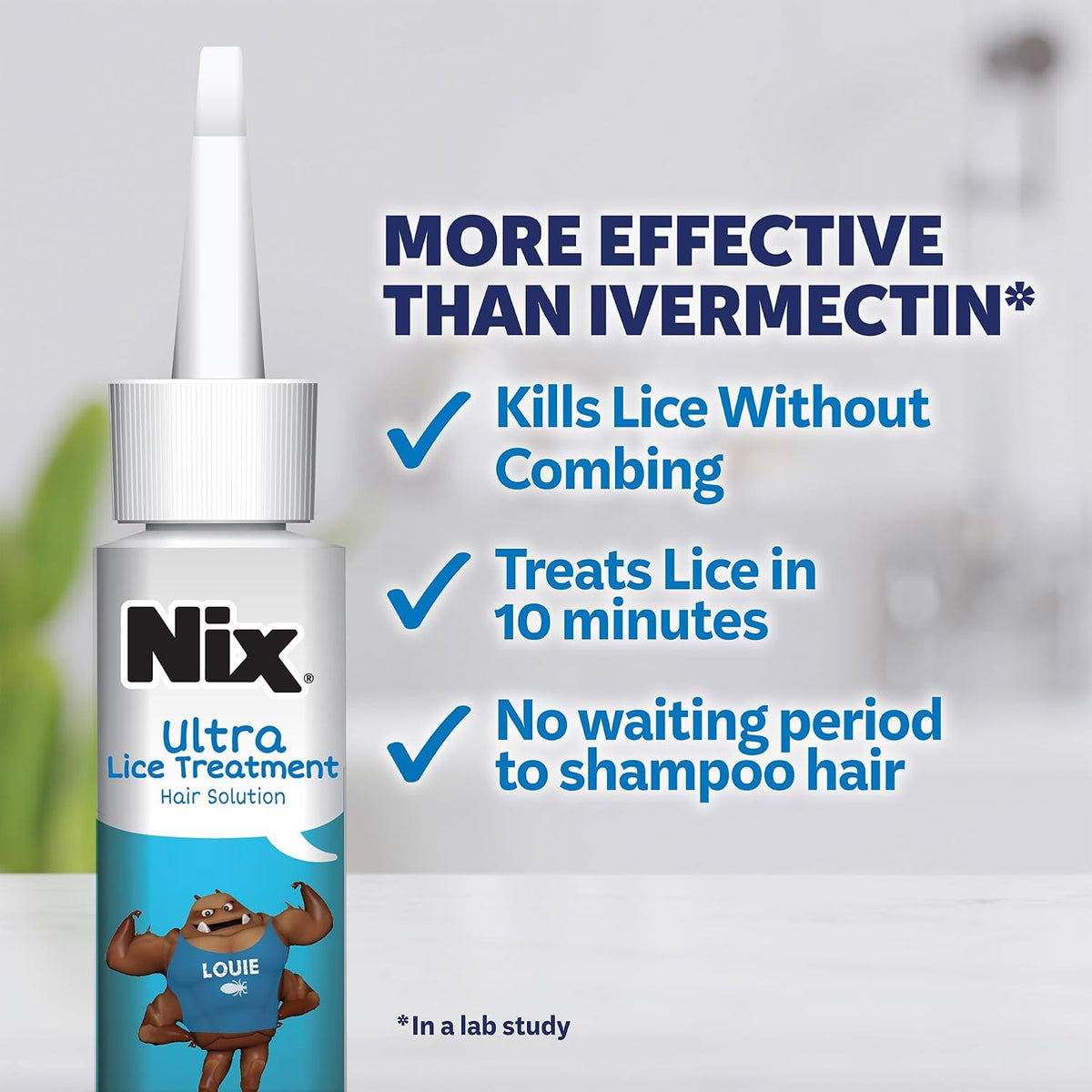 Nix Lice Treatment and Home Kit, Ultra Solution (3.4 Fl Oz), Home Defense Bedbug and Killing Spray (5 Fl Oz)