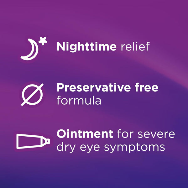 Soothe Lubricant Eye Ointment, Nighttime Dry Eye Relief, 0.12 Fl Oz