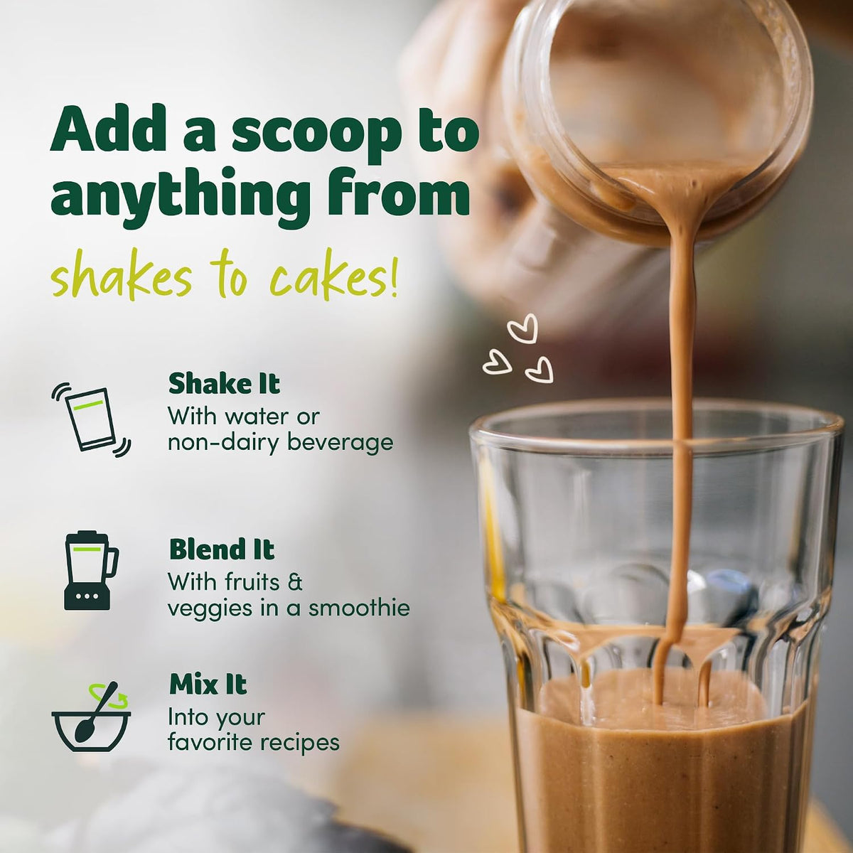 Purely Inspired Plant-Based Protein Powder, Rich Decadent Chocolate