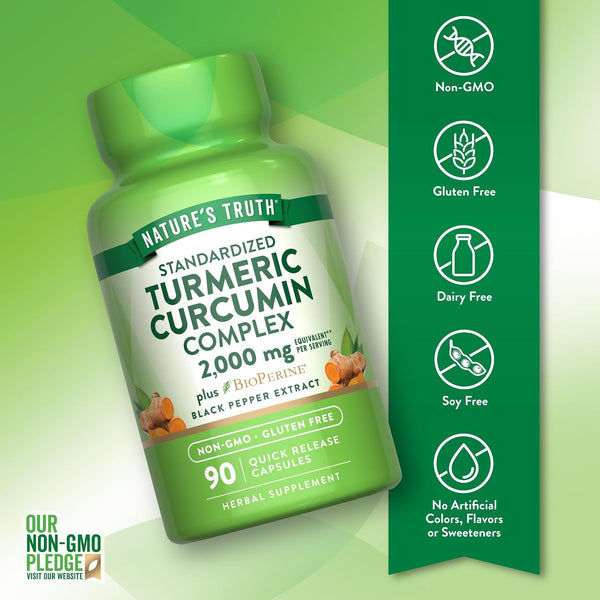 Nature's Truth Turmeric Curcumin Capsules Supplement