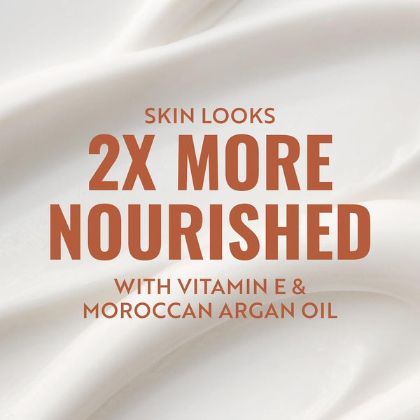 Jergens Deep Restoring Argan Oil Moisturizer, Soothing Body and Hand Lotion with Reviving Argan Oil and Vitamin E, Oil-Infused, Dermatologist Tested