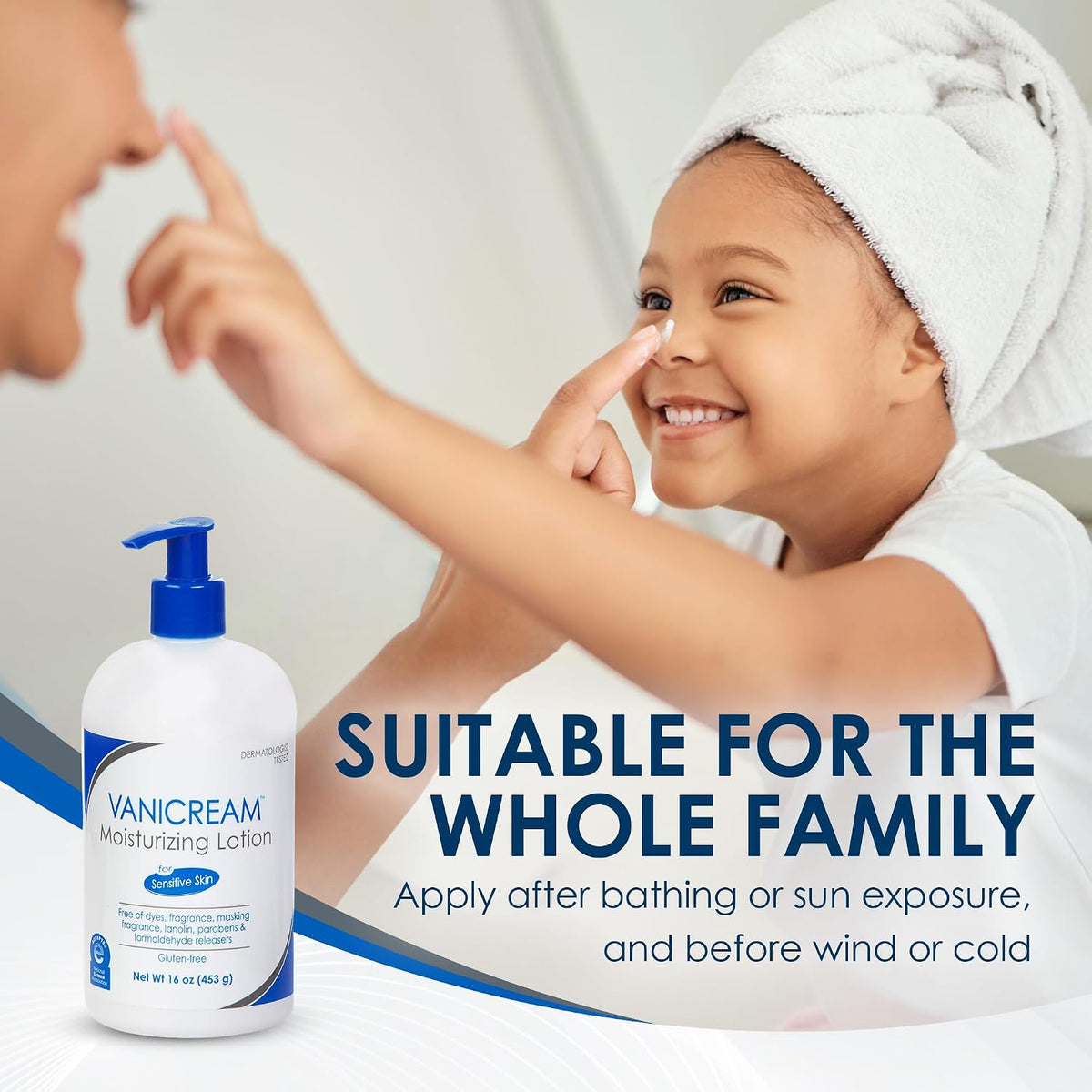 Vanicream Moisturizing Lotion, Body and Face Moisturizer, 16 Oz Pump