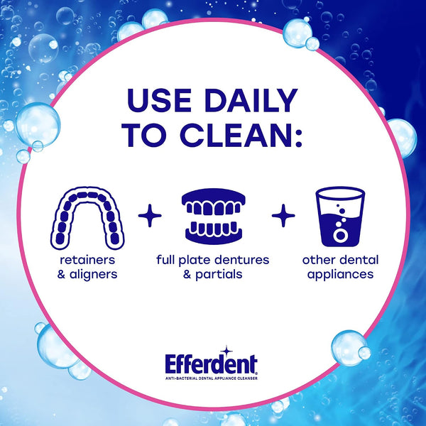 Efferdent Denture Cleaner Tablets, Complete Clean, 44 Count