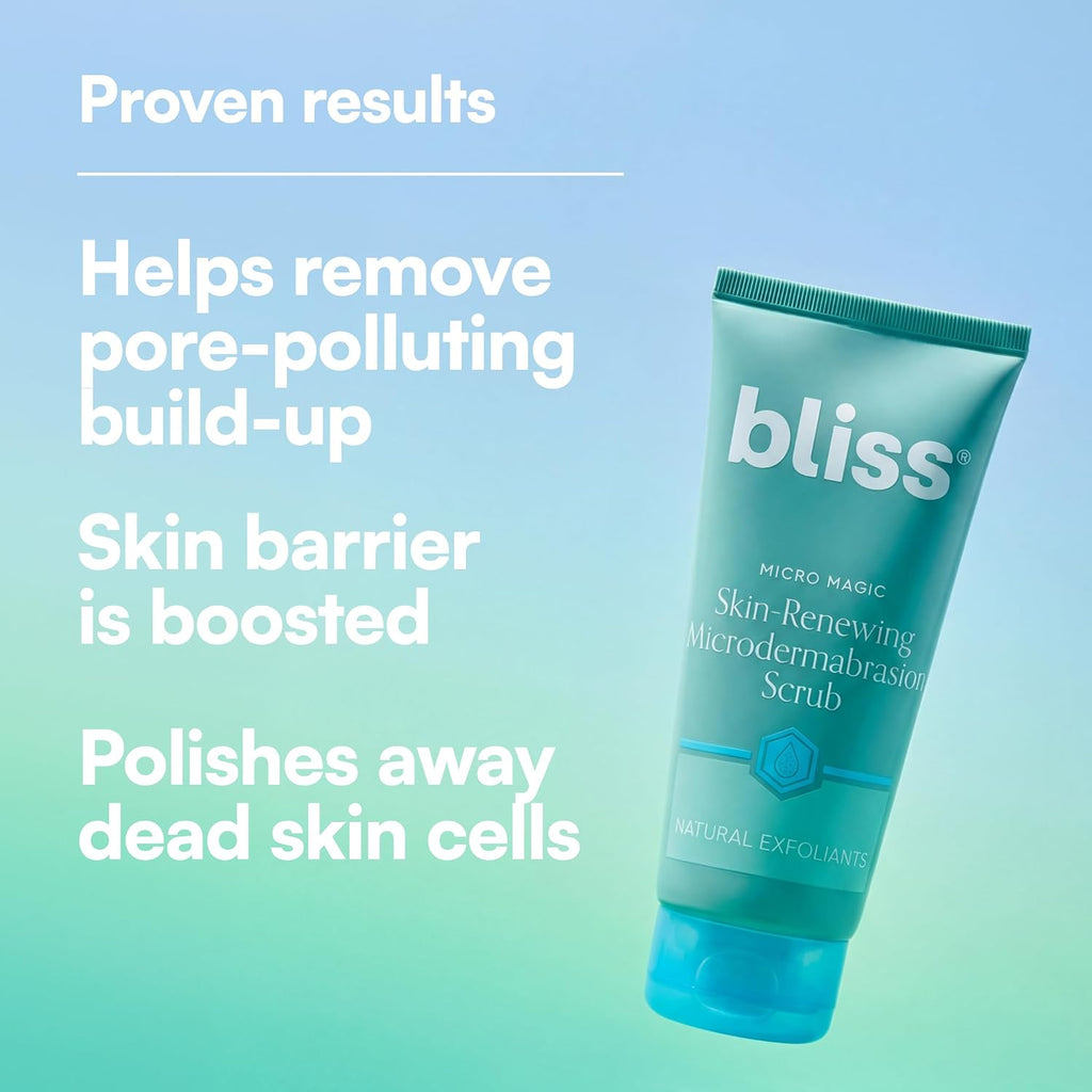 Bliss Micro Magic Microdermabrasion Face Scrub - 3.4 Fl Oz - Gentle Formula