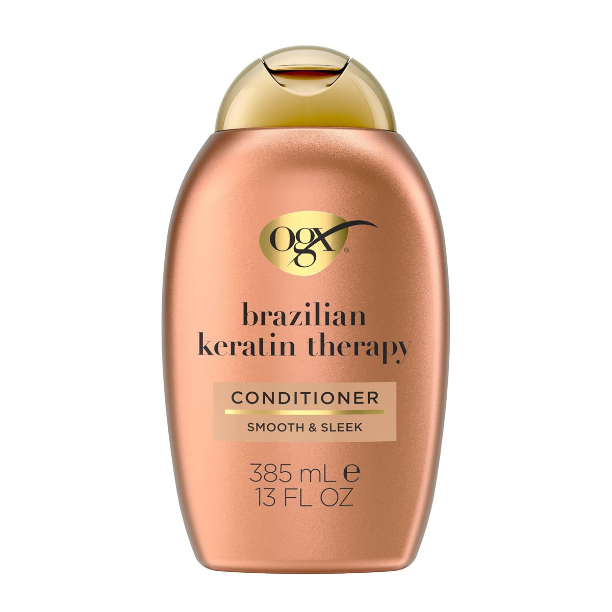 OGX Ever Straightening + Brazilian Keratin Therapy Hair-Smoothing Conditioner with Coconut Oil, Cocoa Butter & Avocado Oil, Paraben-Free, Sulfate-Free